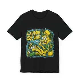 Lemon Skunk Strain Unisex Jersey Short Sleeve Tee